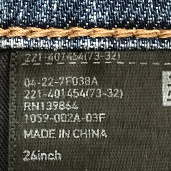 Uniqlo Skinny Straight Jeans Women 26 Blue Mid Rise Medium Wash Kaihara Fabric - Picture 4 of 12